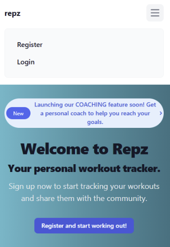 Mobile Navigation Menu