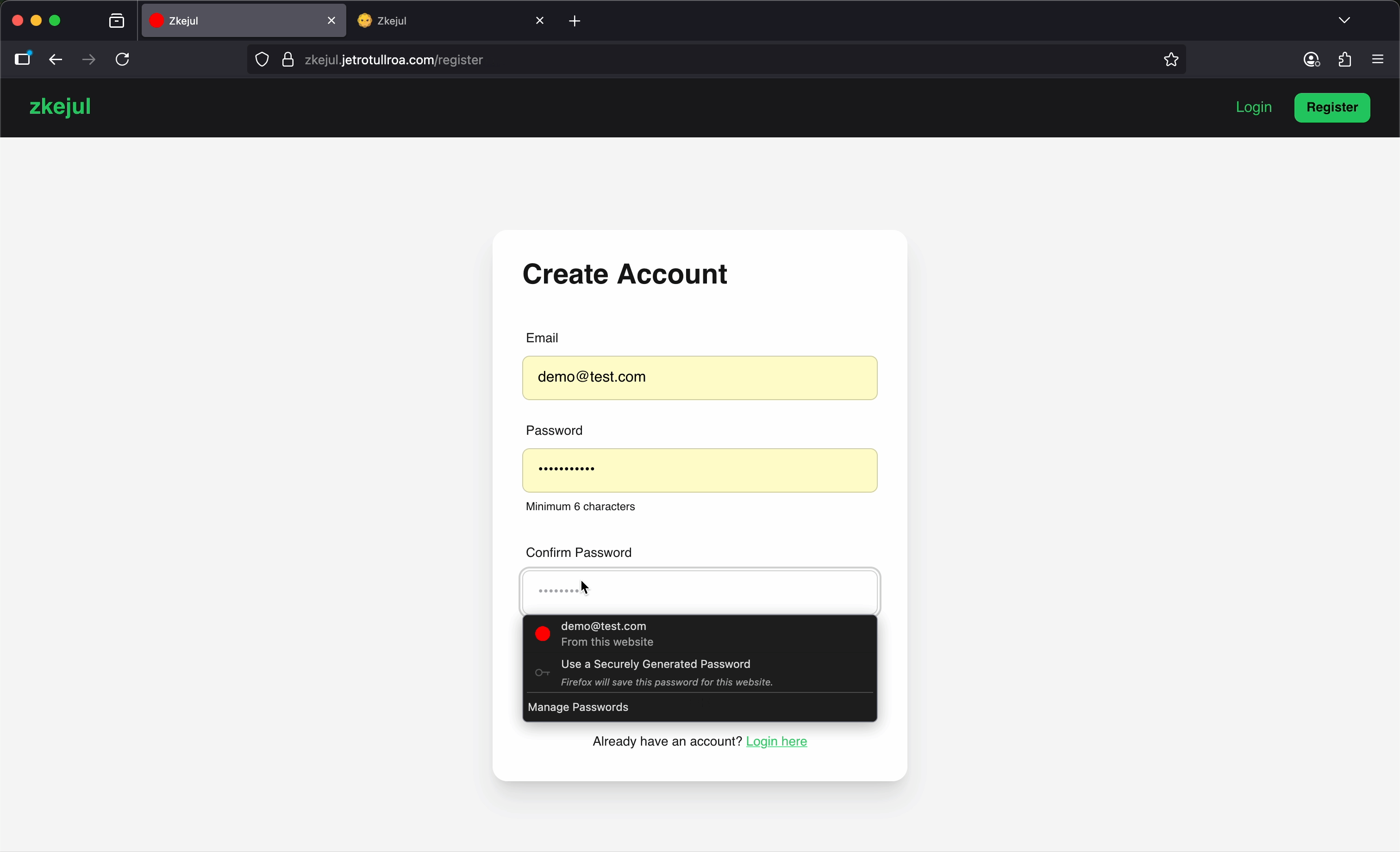 Testing Database Connection