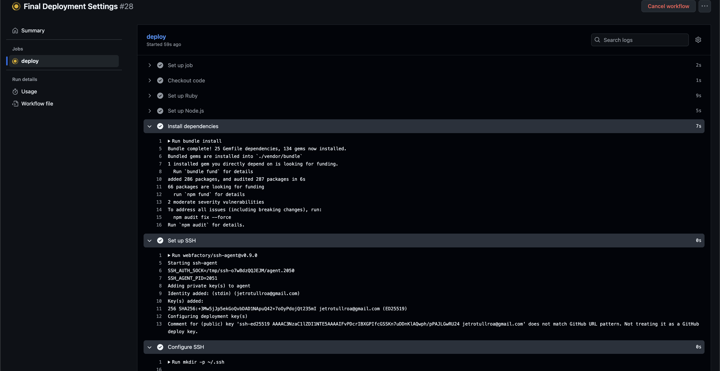 GitHub Actions Deployment